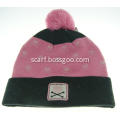 Ladies Jacquard Beanie Hat with Embroidery Patch